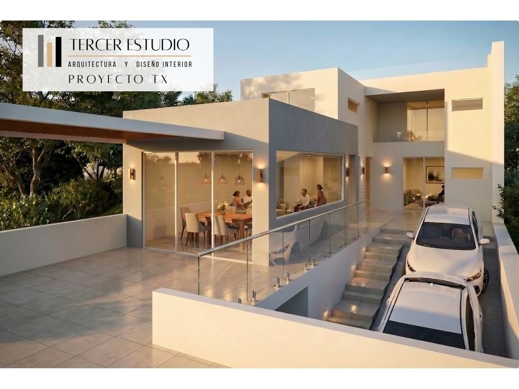 Proyecto TX — diseño de casa minimalista e interiorismo, arquitectura residencial de Tercer Estudio